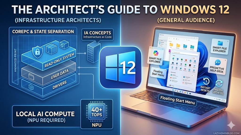 The Architect’s Guide to Windows 12: AI, CorePC, and the Infrastructure Pivot | LazyAdminBlog.com