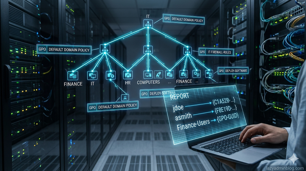 PowerShell: Mapping GPOs to their Linked Organizational Units
